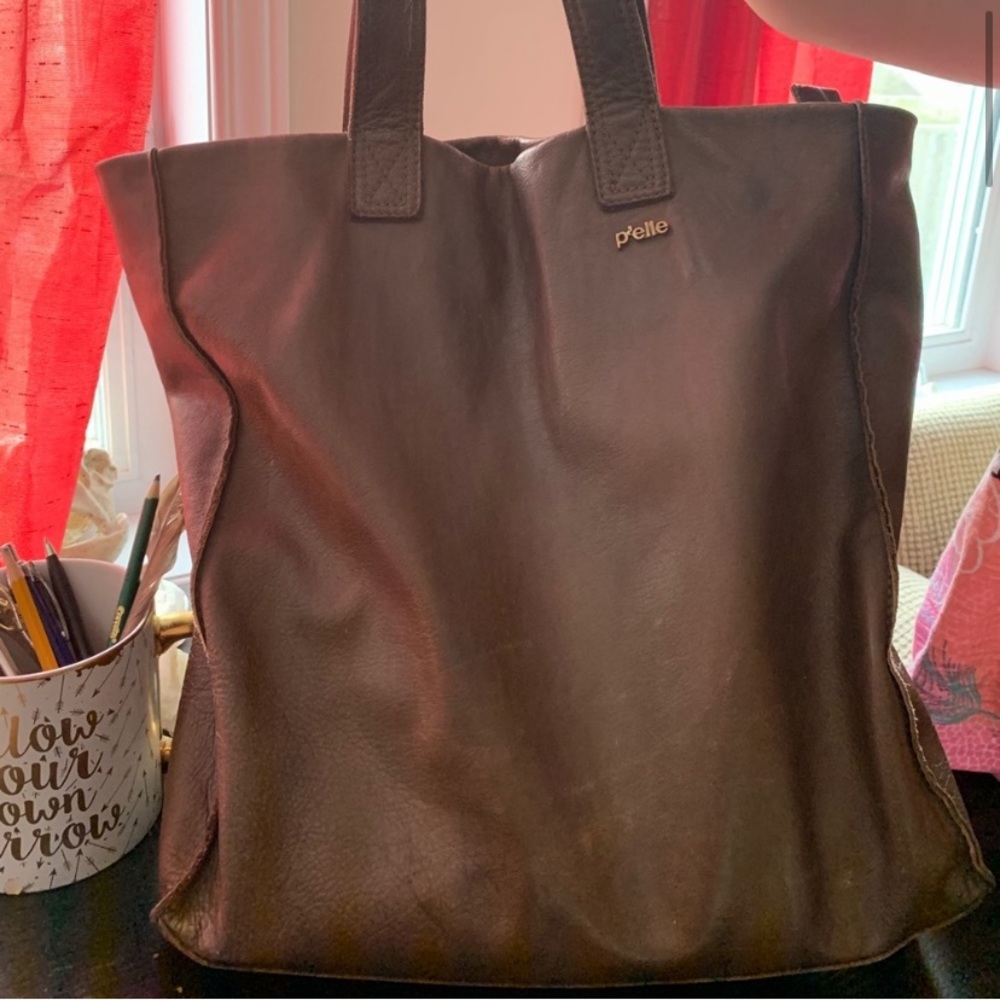 Brown leather Tote